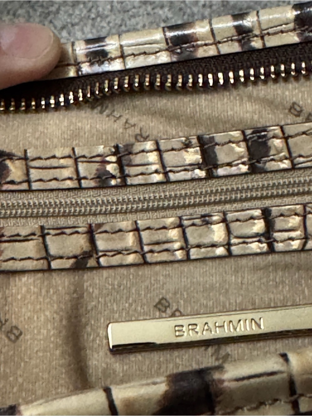Brahmin Medium Asher Feline Ombre Tote with Ady Wallet - Picture 14 of 16